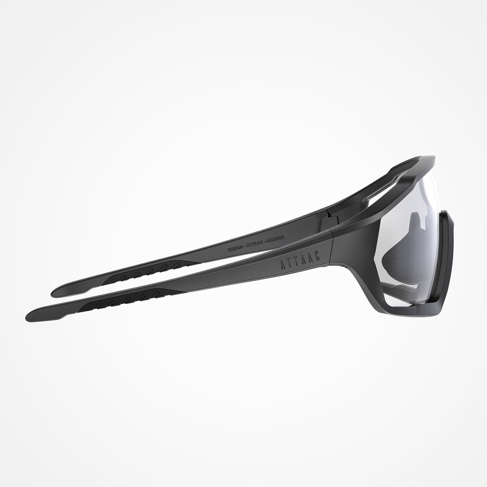 Close-up of LESID Attaac cycling glasses frame design