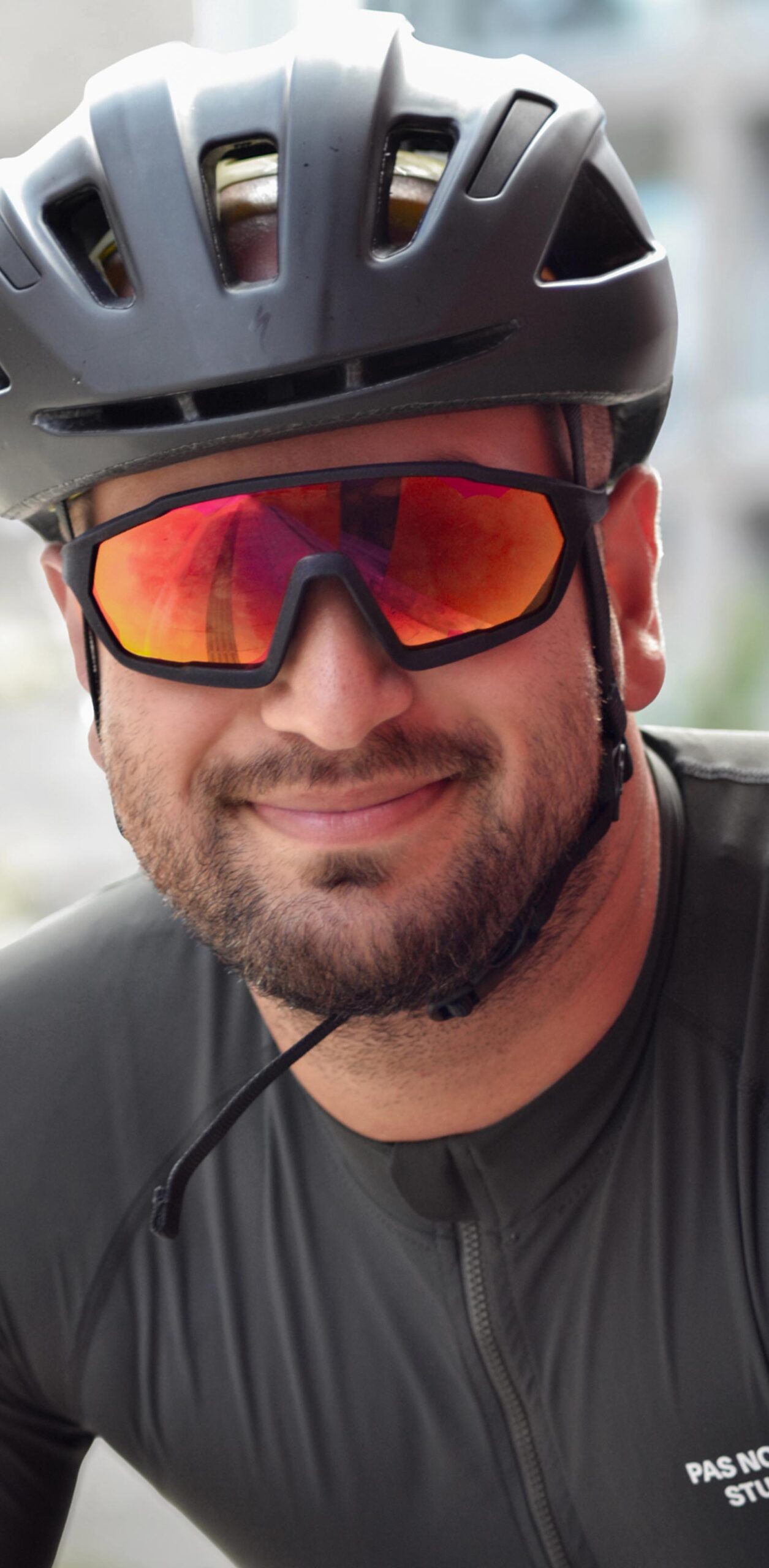 LESID Attaac cycling glasses with adjustable nose pads