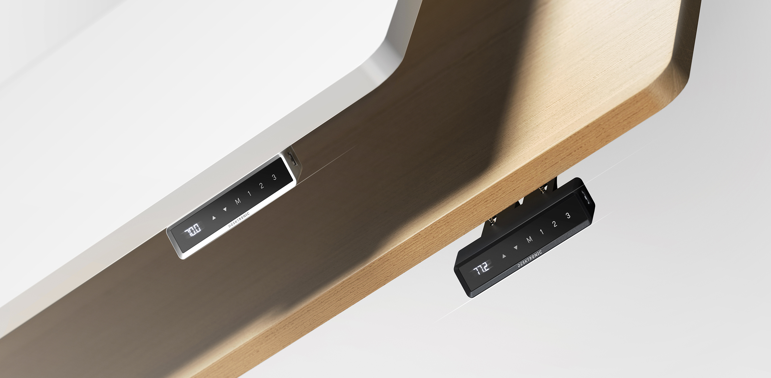 LESID Standing desk Touch Controller Design in two colors